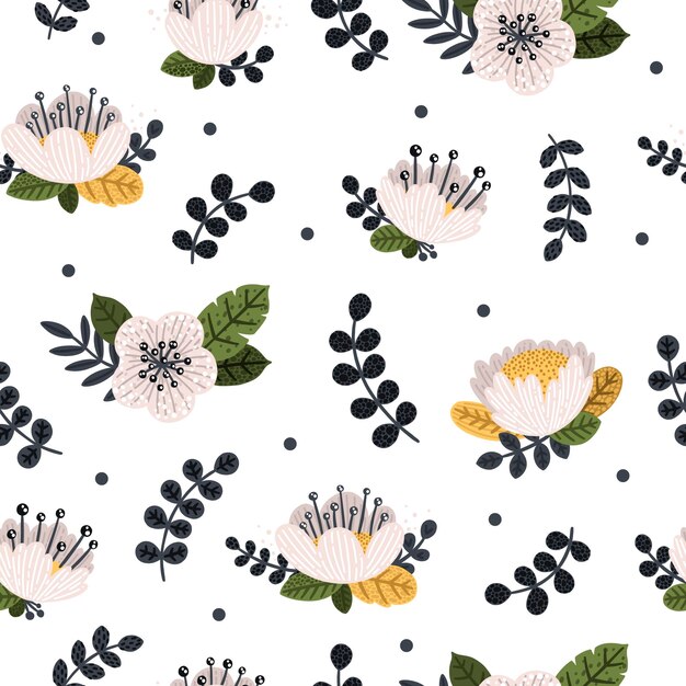 schattige baby collectie vector patroon set pack illustratie kunst icoon achtergrond cartoon dier bloem