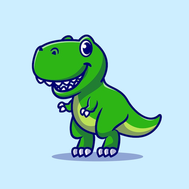 Schattige baby Dino Cartoon