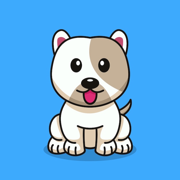 Schattige baby hond premium vectorillustratie