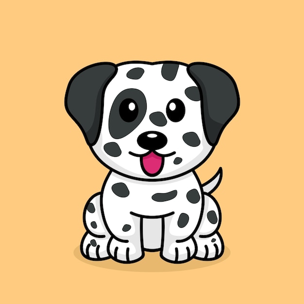 Schattige baby hond premium vectorillustratie