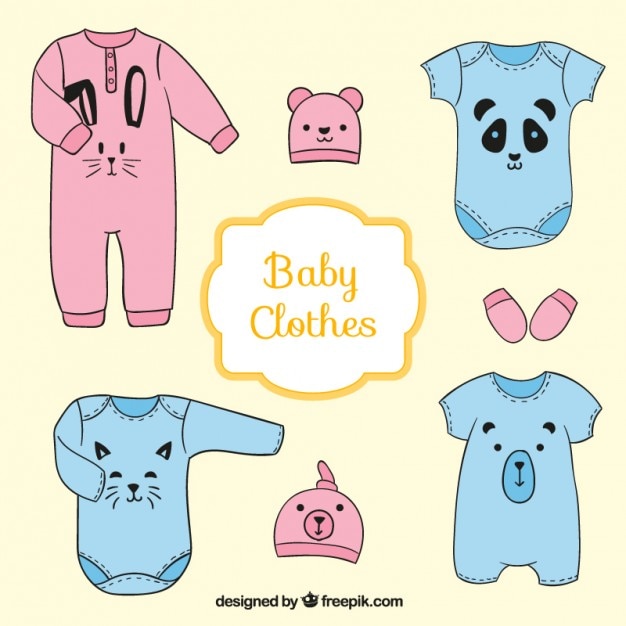 Schattige baby kleding collectie