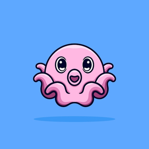 Schattige baby octopus cartoon