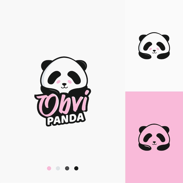 Vector schattige baby panda