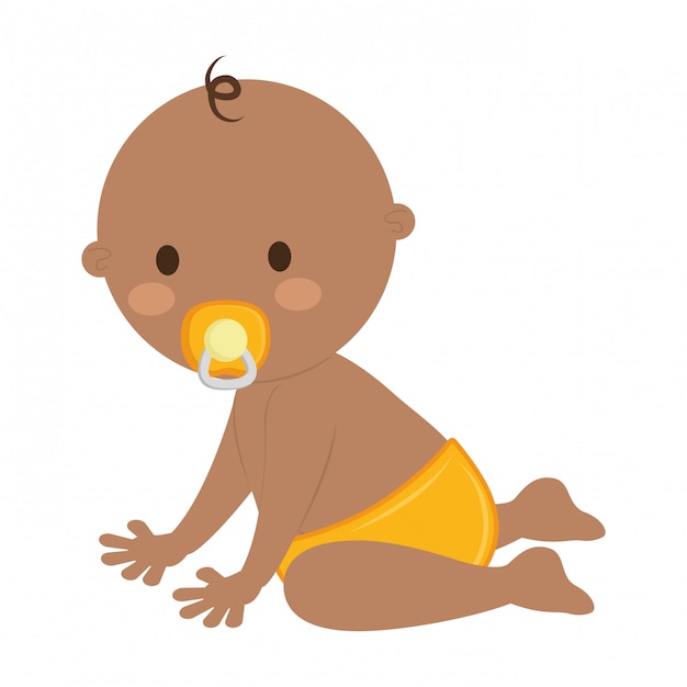 schattige baby pictogram