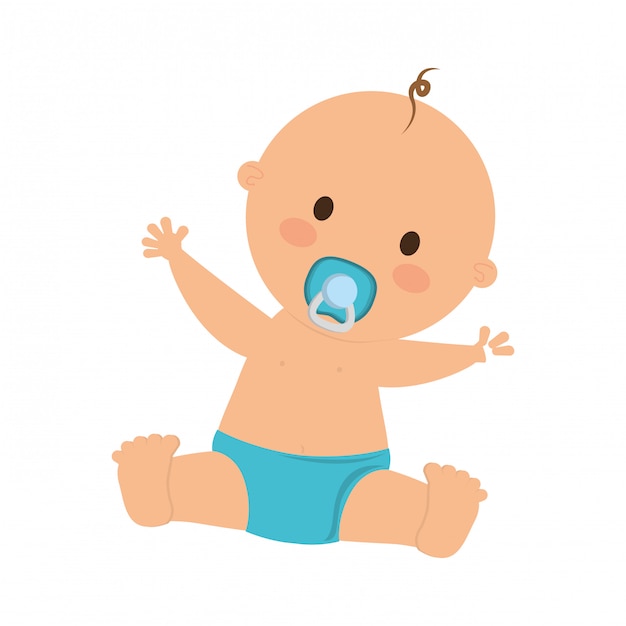 Schattige baby pictogram