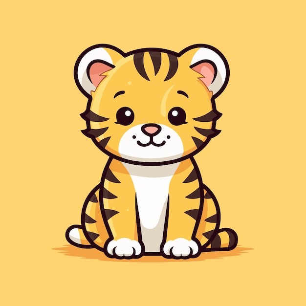 schattige baby tijger illustratie