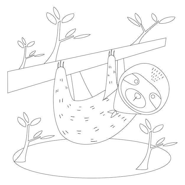 Schattige babydieren kleurplaten voor kinderen afdrukbare premium