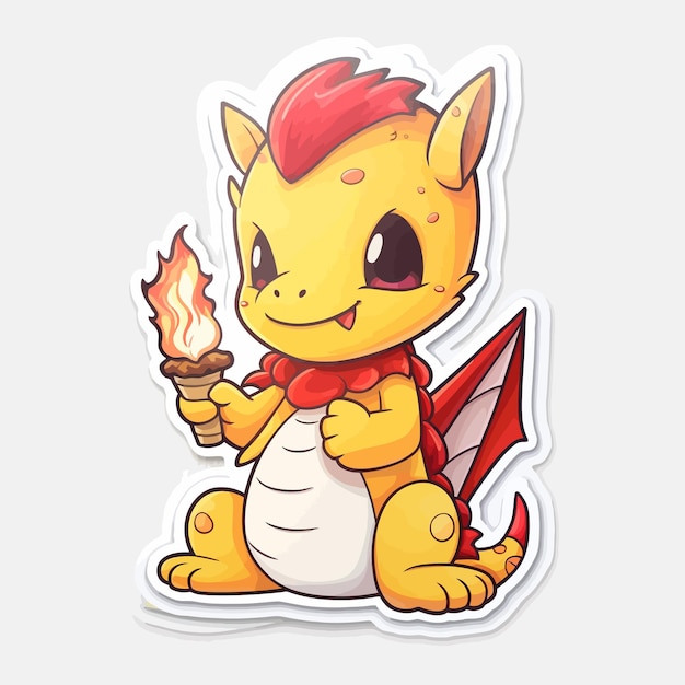 schattige chibi-draak