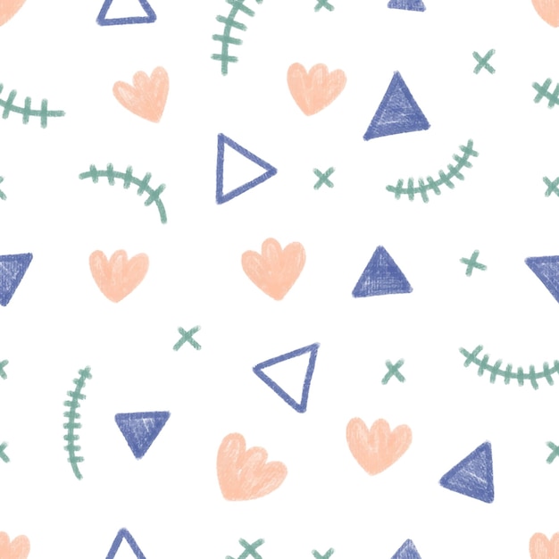 Schattige delicate baby's vector patroon met pastel doodles voor textiel wrappers decor kaarten geschenken