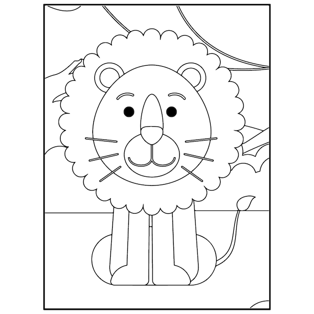 Schattige dieren kleurplaten voor kinderen