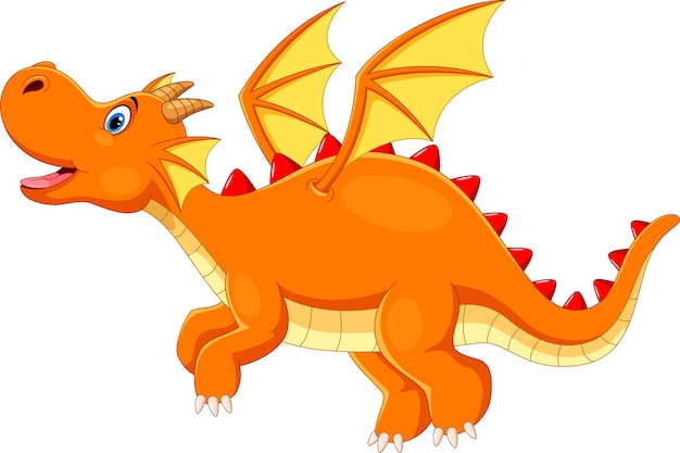 Schattige draak cartoon