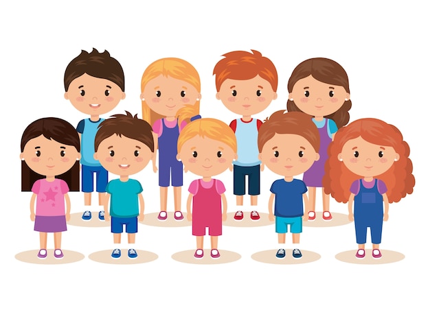 schattige en kleine kindergroep