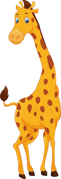 Schattige giraffe cartoon