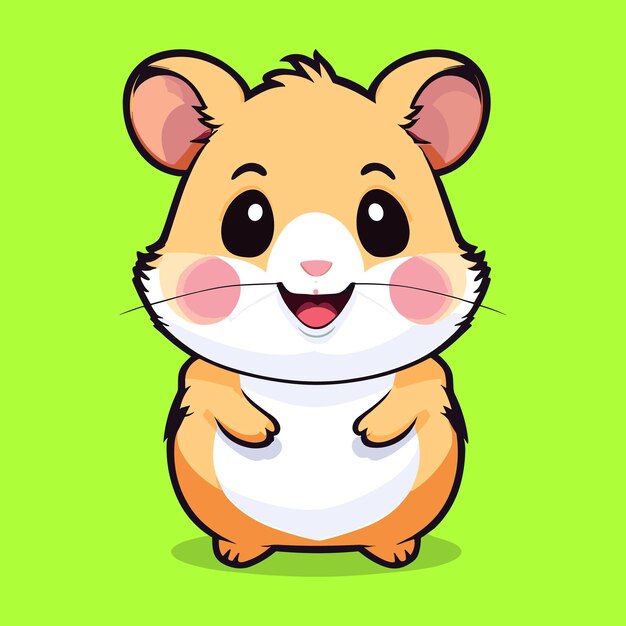 schattige hamster vector kunst