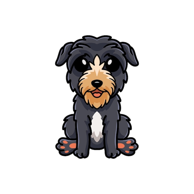 Schattige herten hound dog cartoon zitten