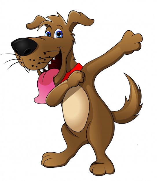 Schattige hond cartoon