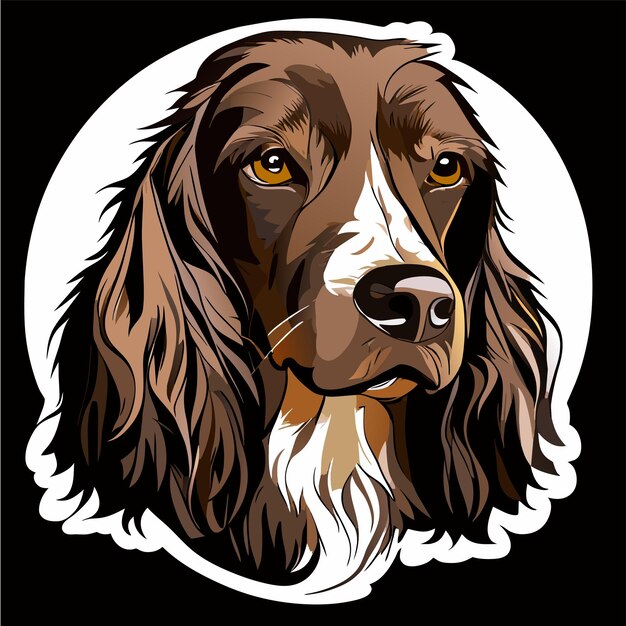 Schattige hond hand getekende cartoon sticker pictogram concept geïsoleerde illustratie