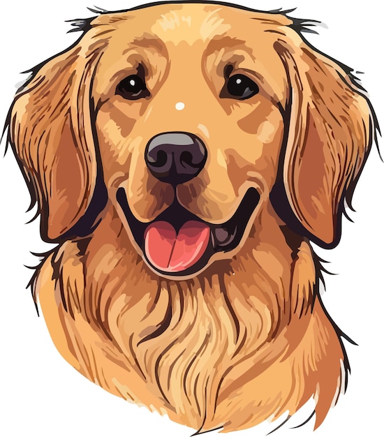 Schattige hond vector hoofd