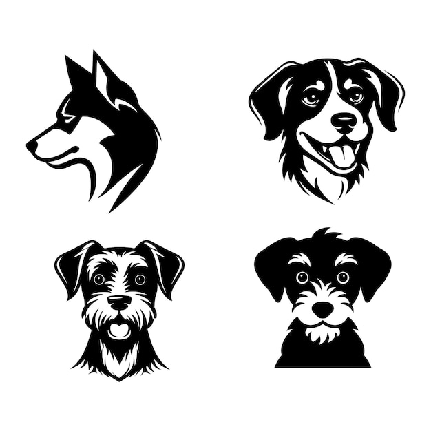 schattige hond vector illustratie generatieve ai