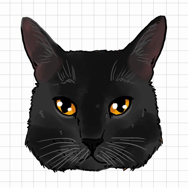 Schattige kat vectorillustratie