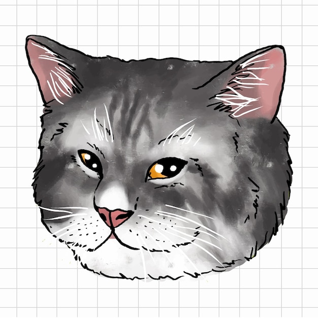 Vector schattige kat vectorillustratie