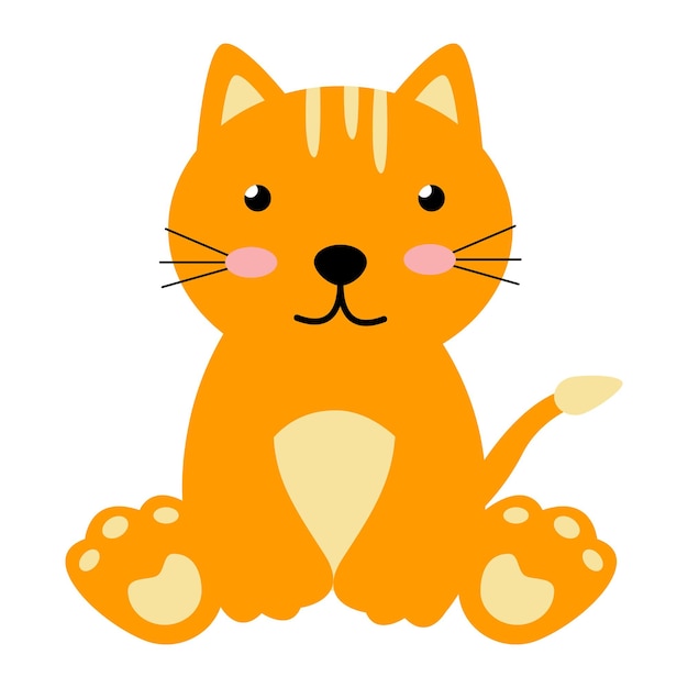 Vector schattige kat vectorillustratie