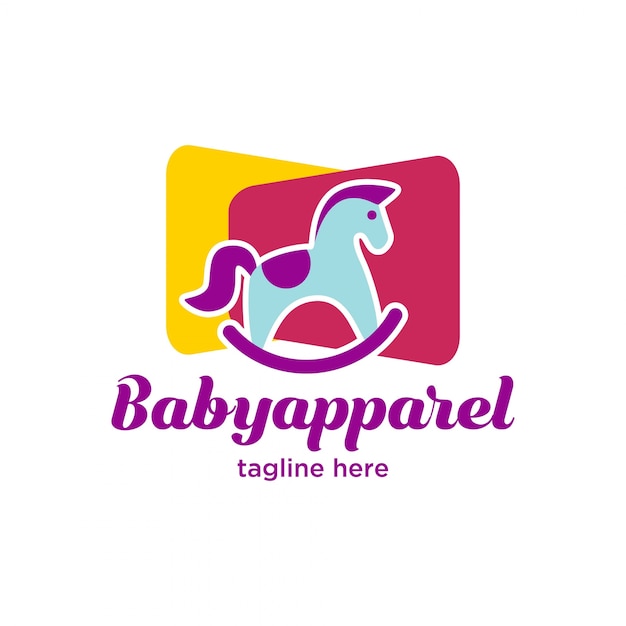 Schattige kleine baby kleding logo