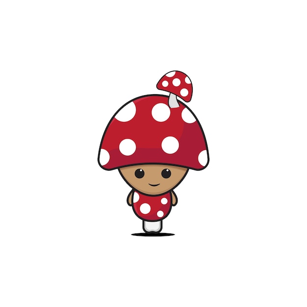 Vector schattige paddestoelen illustratie grafische vector