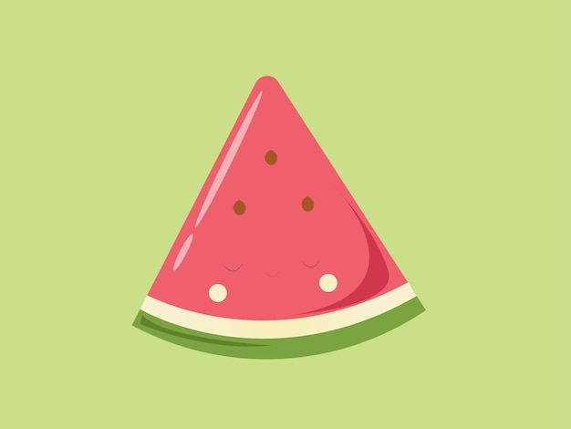 Vector schattige watermeloen