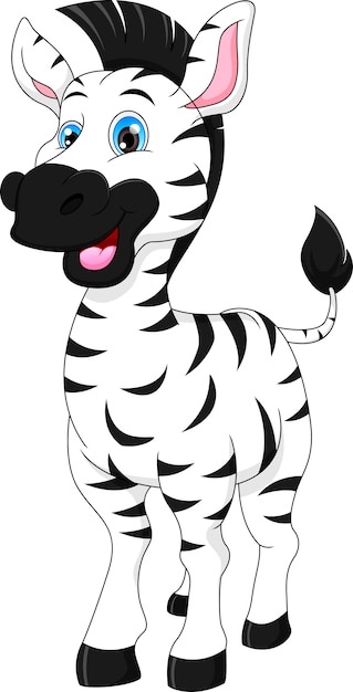 Schattige zebra cartoon