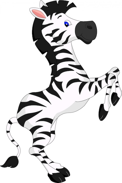 Schattige zebra cartoon