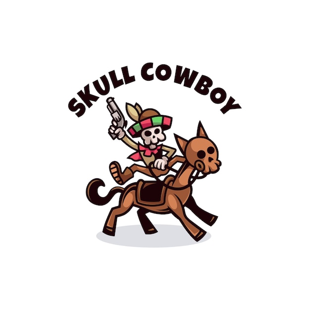 Schedel Cowboy-logo