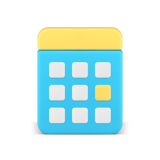 Расписание бизнес-планировщика назначение даты маркер управления временем организации 3d значок вектора