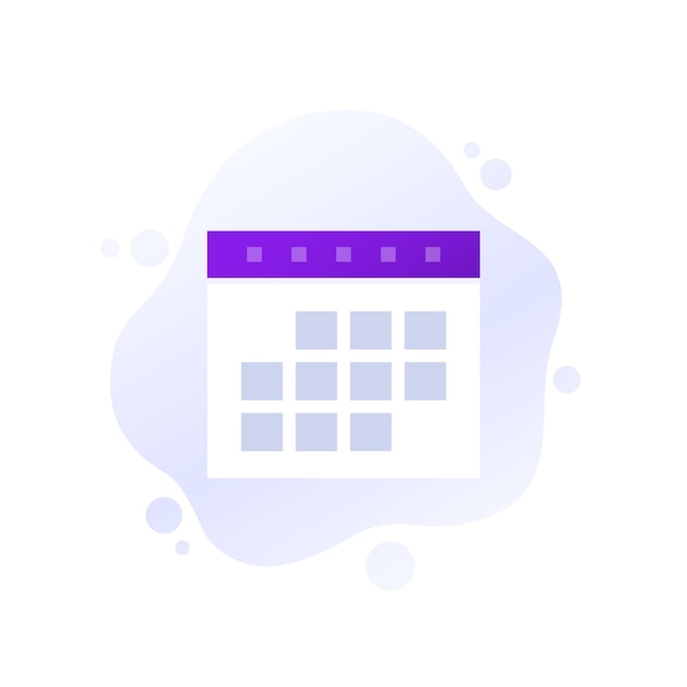 Schedule or calendar icon vector design