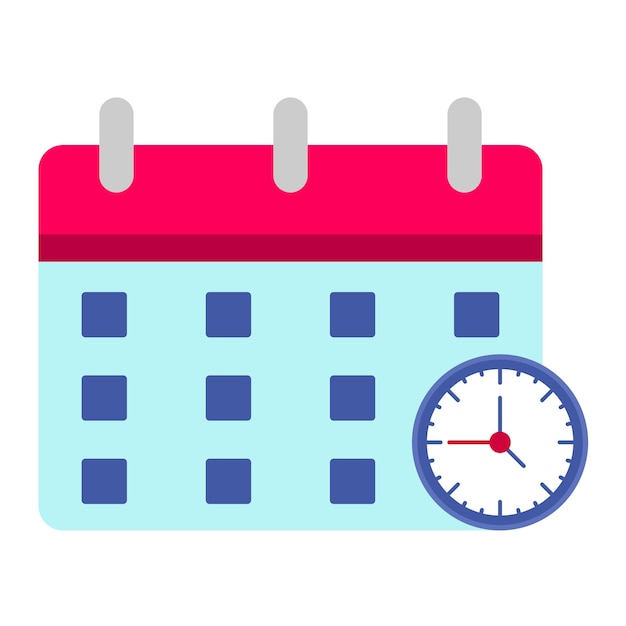 Schedule Day Flat Illustration