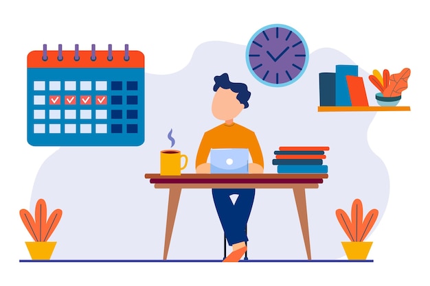 schedule day vector illustration