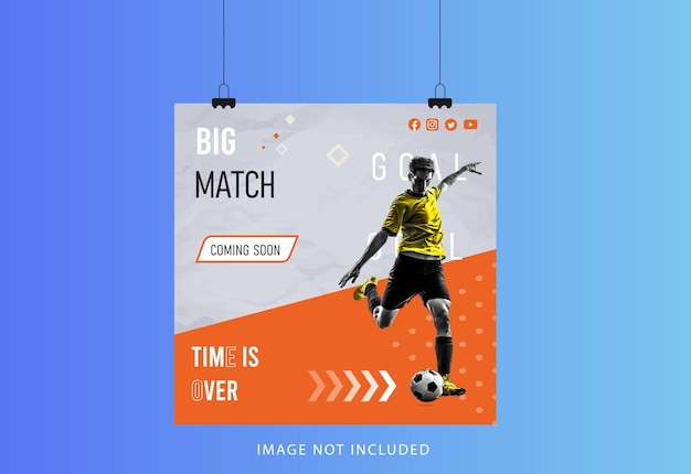 Schedule of football matches for social media posts