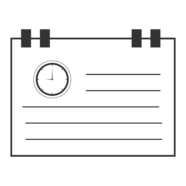 Schedule icon vector design