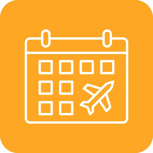 Vector schedule icon vector image can be used for immigration