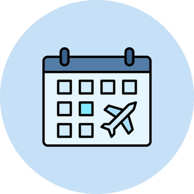 Schedule icon vector image Can be used for Immigration