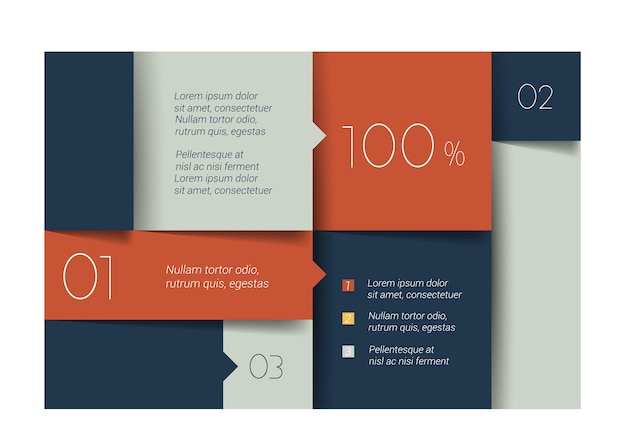 Vector schedule tab banner minimalistic vector design infographic