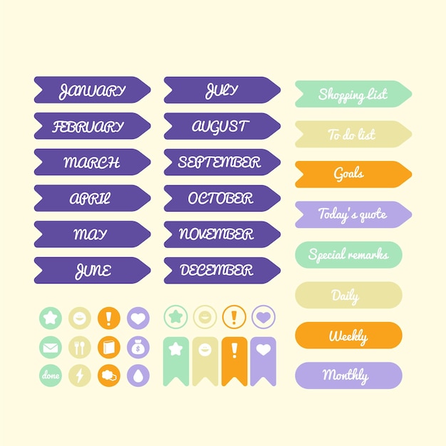 Vector schedule tags