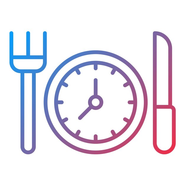 Vector scheduled meals icon vector image can be used for dieting