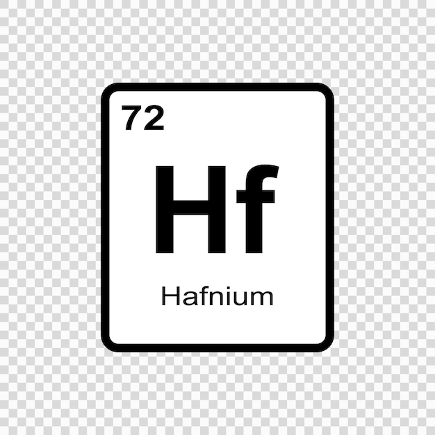 Scheikundig element hafnium vector illustratie