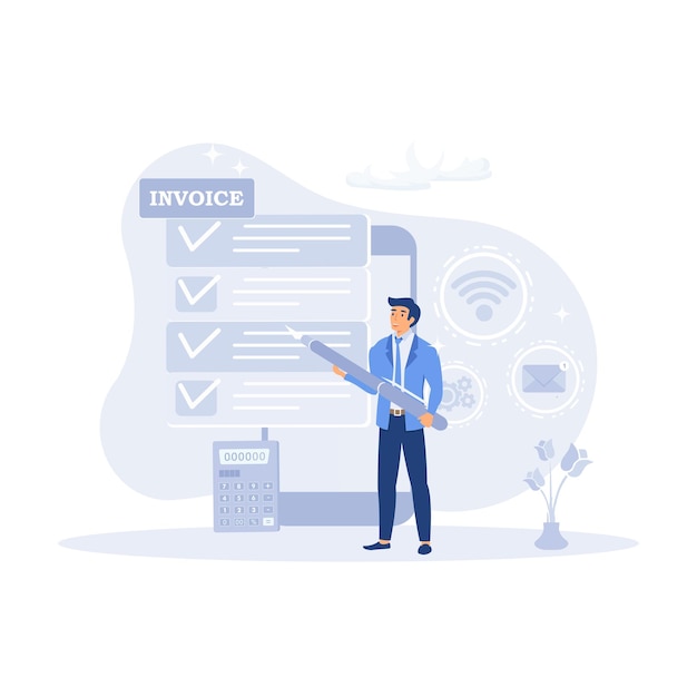 Schema planning illustratie Business management en organisatie concept platte vector moderne ziek