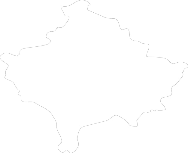 Schetskaart van Kosovo
