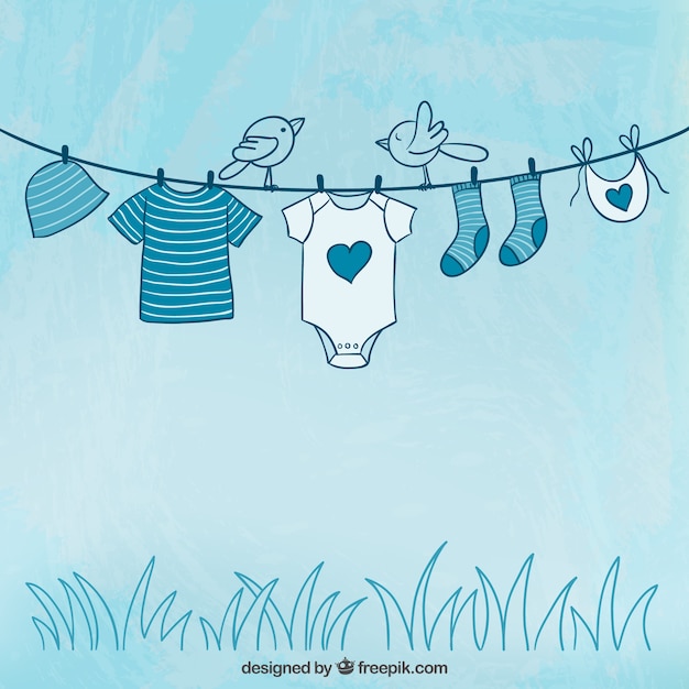 Schetsmatig babykleding