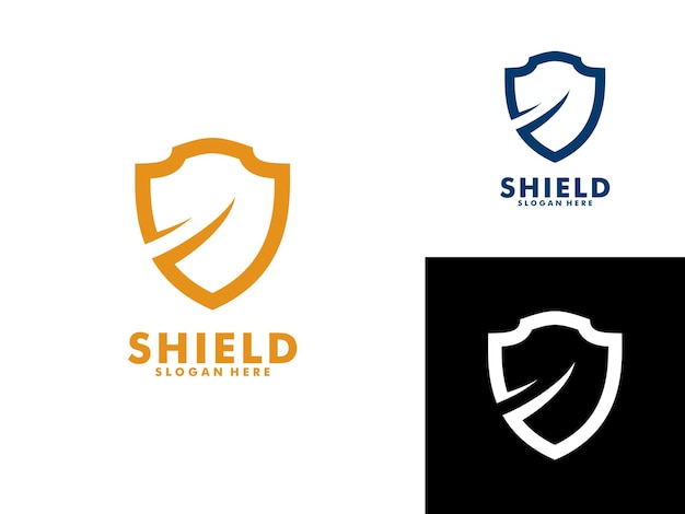Schild logo Veiligheid Logo Bescherming Symbool Vector Logo Design