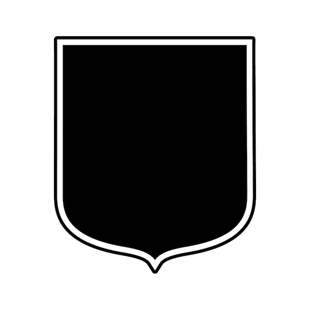 Schild vector symbool zwarte kleur geïsoleerd