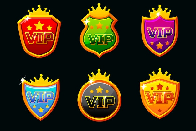 Schilden met vip-belettering